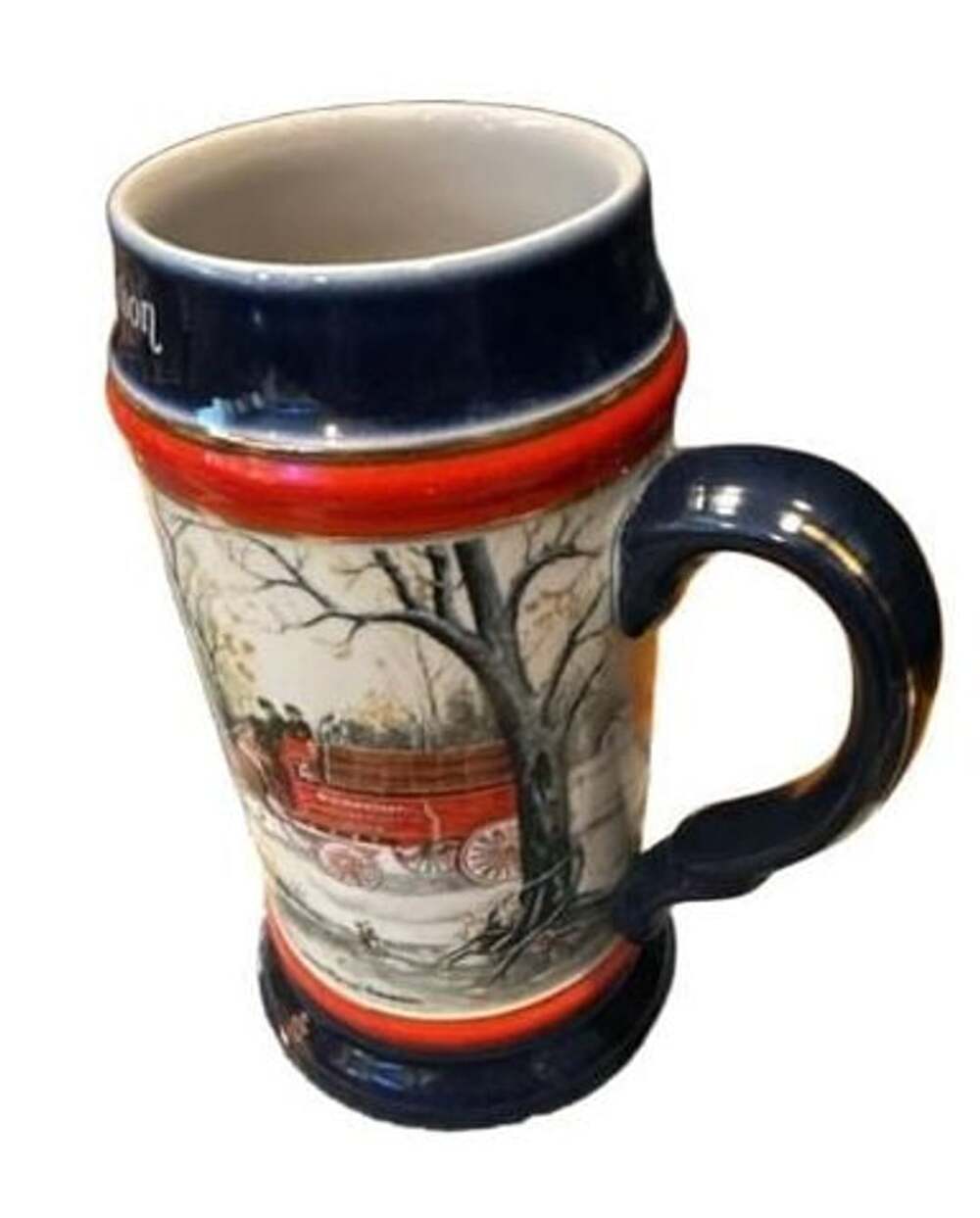 Budweiser 1990 An American Tradition Clydesdales Beer Stein